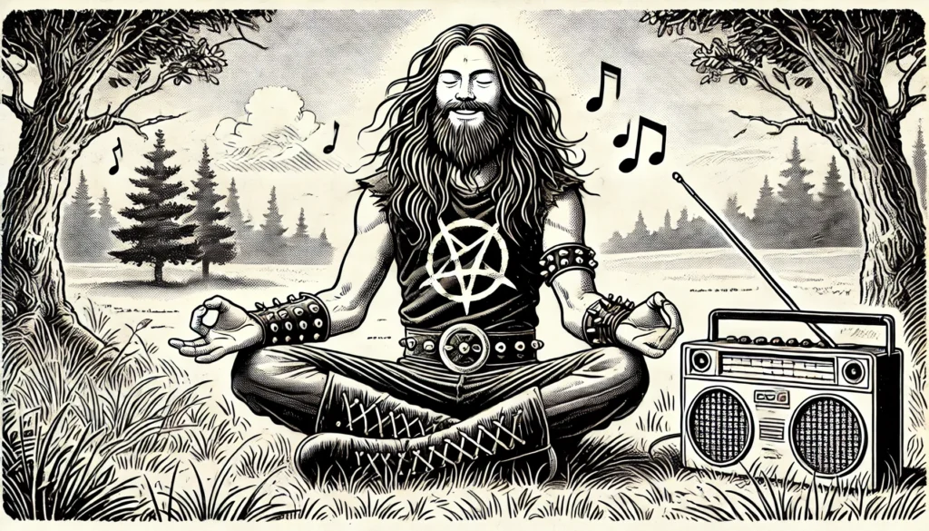 ketenangan di balik musik metal