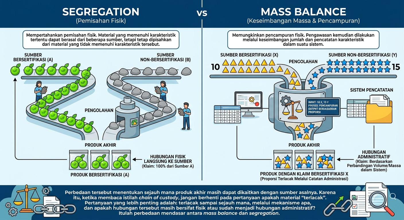 Mass Balance vs Segregation: Perbedaan Dua Model Rantai Pasok